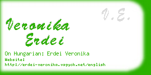 veronika erdei business card